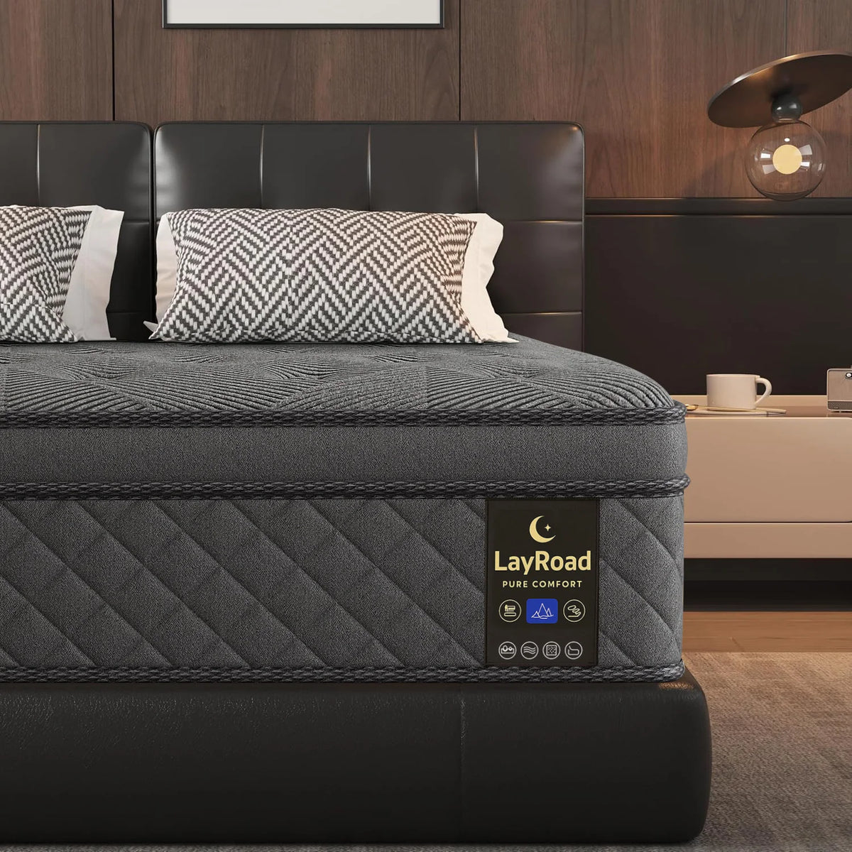 12-14inch Full-Size Memory Foam Mattress Available in Single, Twin, Queen, and King Sizes Boxed Mattress Medium Firmness