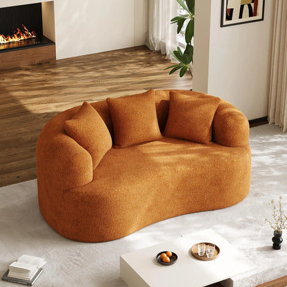 Oversized Sectional Sofa for Living Room, Modern Luxury Plush Chenille Extra Deep & Wide Seat Curved Cloud Couch No Assembly