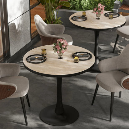 Leisure Round  Dining RoomTable  for 2-3 People  Stone Top