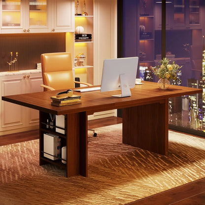 Computer Deskor Modern PC Table, Office Table, Work Table or Dining Table with Storage for Home or Office
