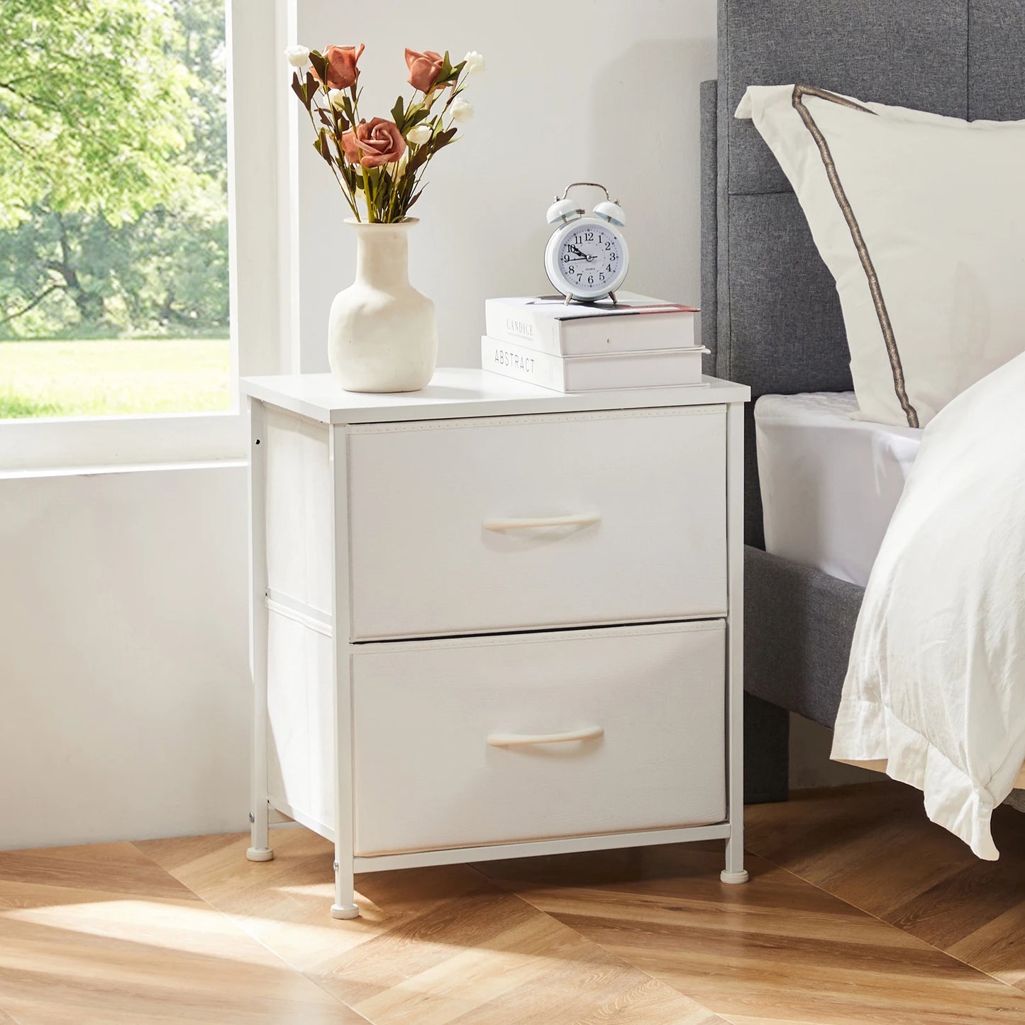 Nightstand Bedside  or Sofa  Table Storage