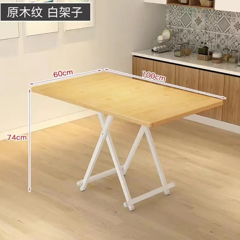 Installation-free folding table