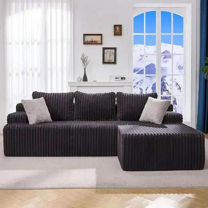 L-Shape Memory Foam  Living Room Furniture Set