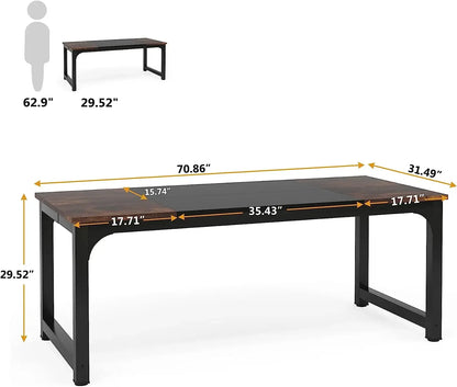 Modern Computer Desk, Large Office Desk  for Home Office