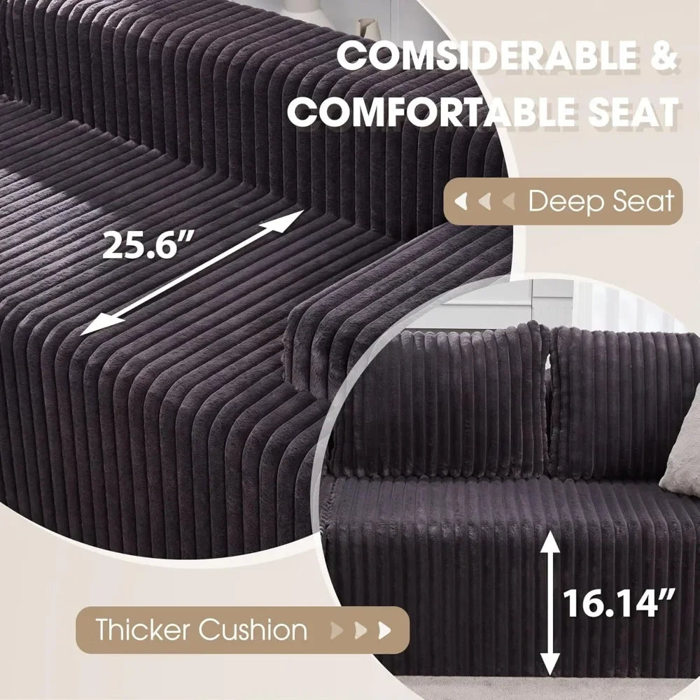 L-Shape Memory Foam  Living Room Furniture Set