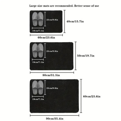 3D Non Slip Machine Washable Quick Drying Mat Bath