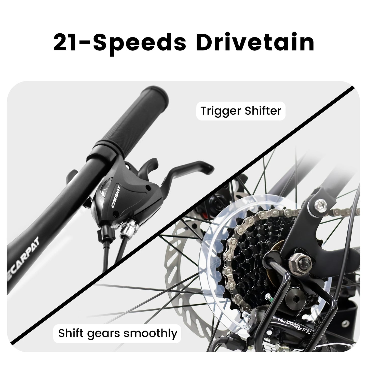 Dual Full Suspension Mountain Bike 24/26/27.5 Inch, Mens Women  21-Speed Disc Bicycles