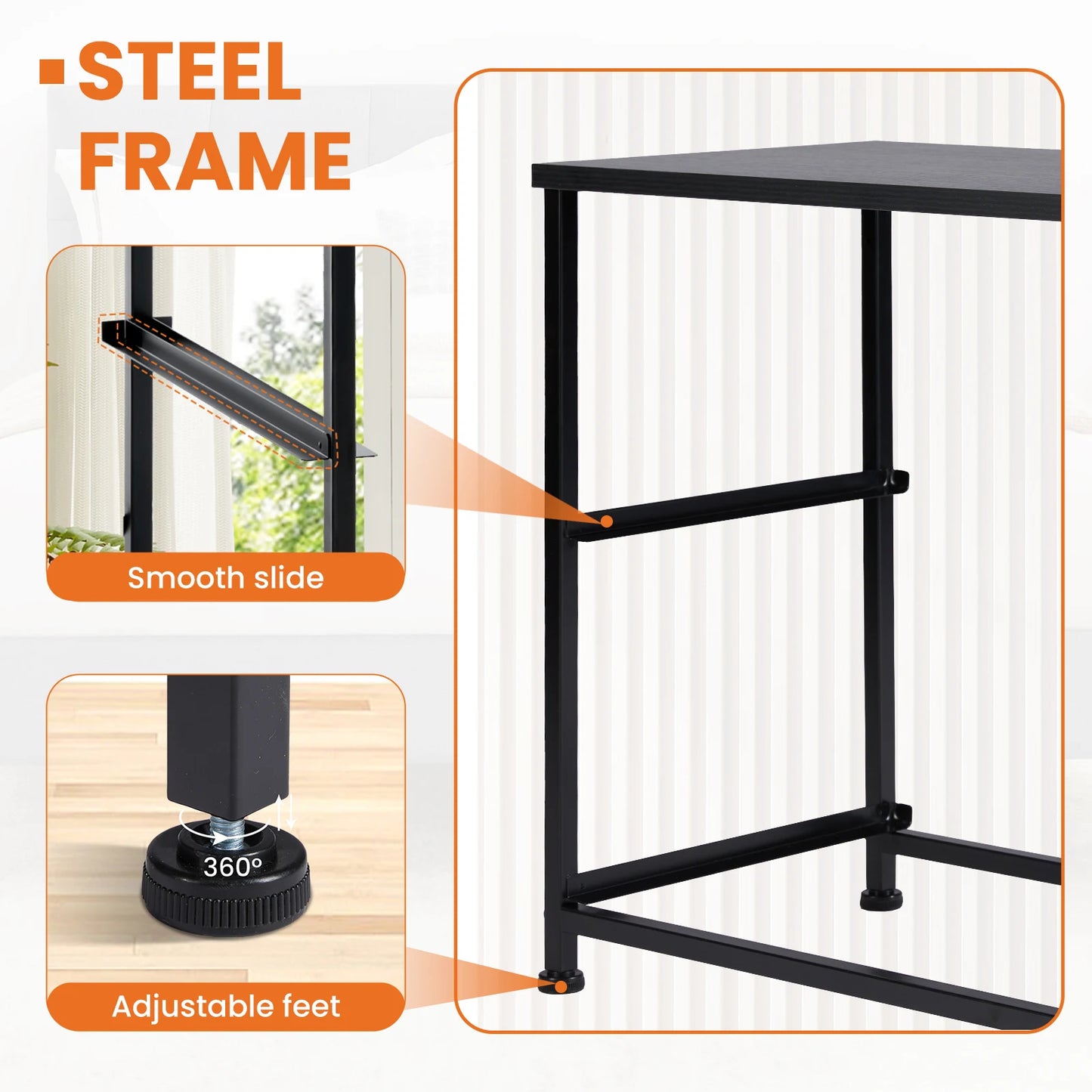 Nightstand Bedside  or Sofa  Table Storage