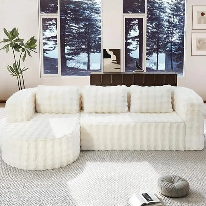 Cloud Modular Sectional Sofa Couch L-Shape Memory Foam Oversize Chaise Living Room Furniture Set