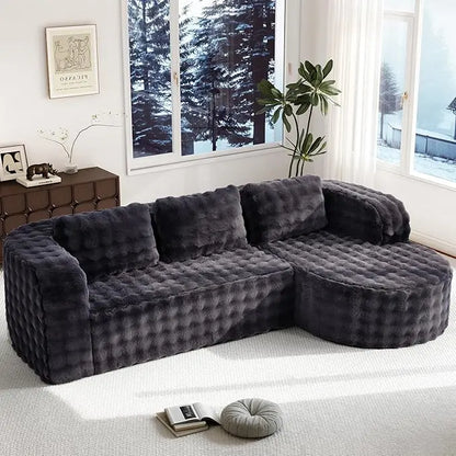 Cloud Modular Sectional Sofa Couch L-Shape Memory Foam Oversize Chaise Living Room Furniture Set
