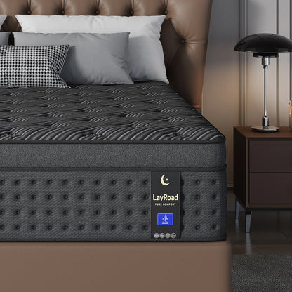 12/14Inch Memory Foam Spring Mattress Single/Double/Queen/King Sizes Boxed Mattress Medium Firmness