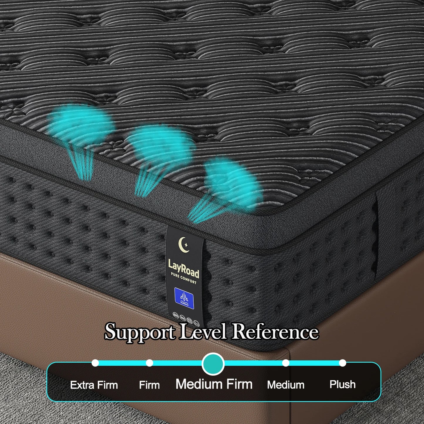 12/14Inch Memory Foam Spring Mattress Single/Double/Queen/King Sizes Boxed Mattress Medium Firmness