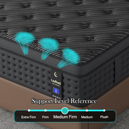 12/14Inch Memory Foam Spring Mattress Single/Double/Queen/King Sizes Boxed Mattress Medium Firmness