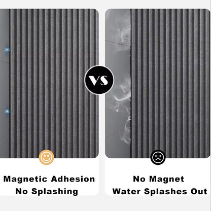Magnetic Foldable Waterproof Bath Curtain  for Walk-In Shower