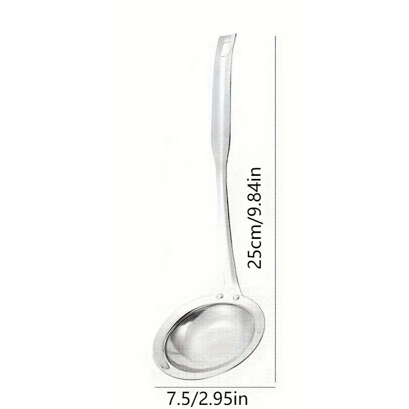 3 Pcs Oil Skimmer & Strainer with Heat Resistant Handle, Dishwasher Safe