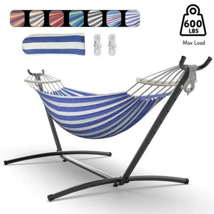 Adjustable Stand Hammock - 600lb Capacity Stylish Hammock Bed with Storage Bag for Outdoor Relaxation