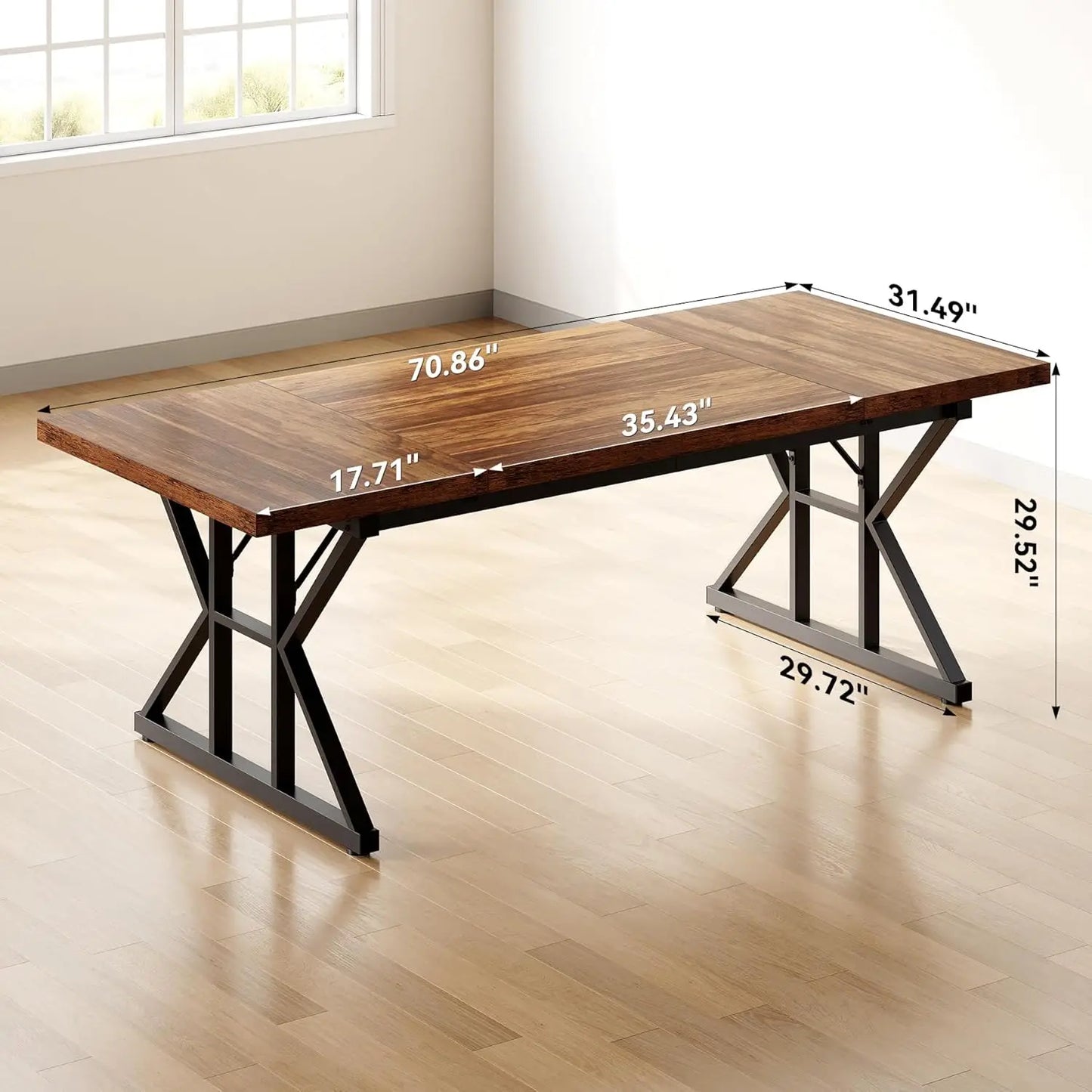 Executive Office Desk or  Large Farmhouse Writing Table for theh Office or Home