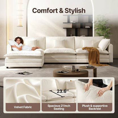 Modular Sectional L Shaped Couch  for Living Room