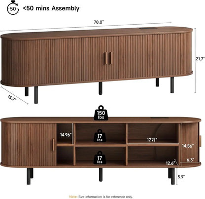 Entertainment Center with Power Outlet for TVs up to 60/70"