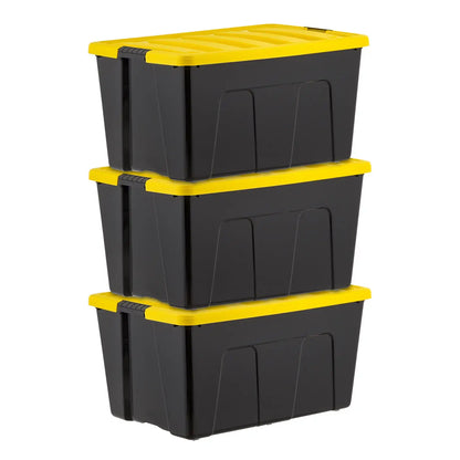 20 Qt. Plastic Storage Bins with Lids, Stackable Storage Containers, Totes, 6 Pack