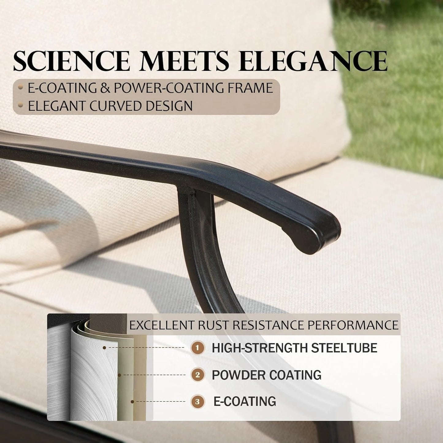 All-Weather Outdoor  Furniture Sofa,