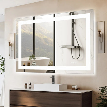 36"x 24"LED Bathroom Vanity Mirror  with Front Light and Backlit or  Living Room