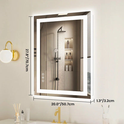 36"x 24"LED Bathroom Vanity Mirror  with Front Light and Backlit or  Living Room