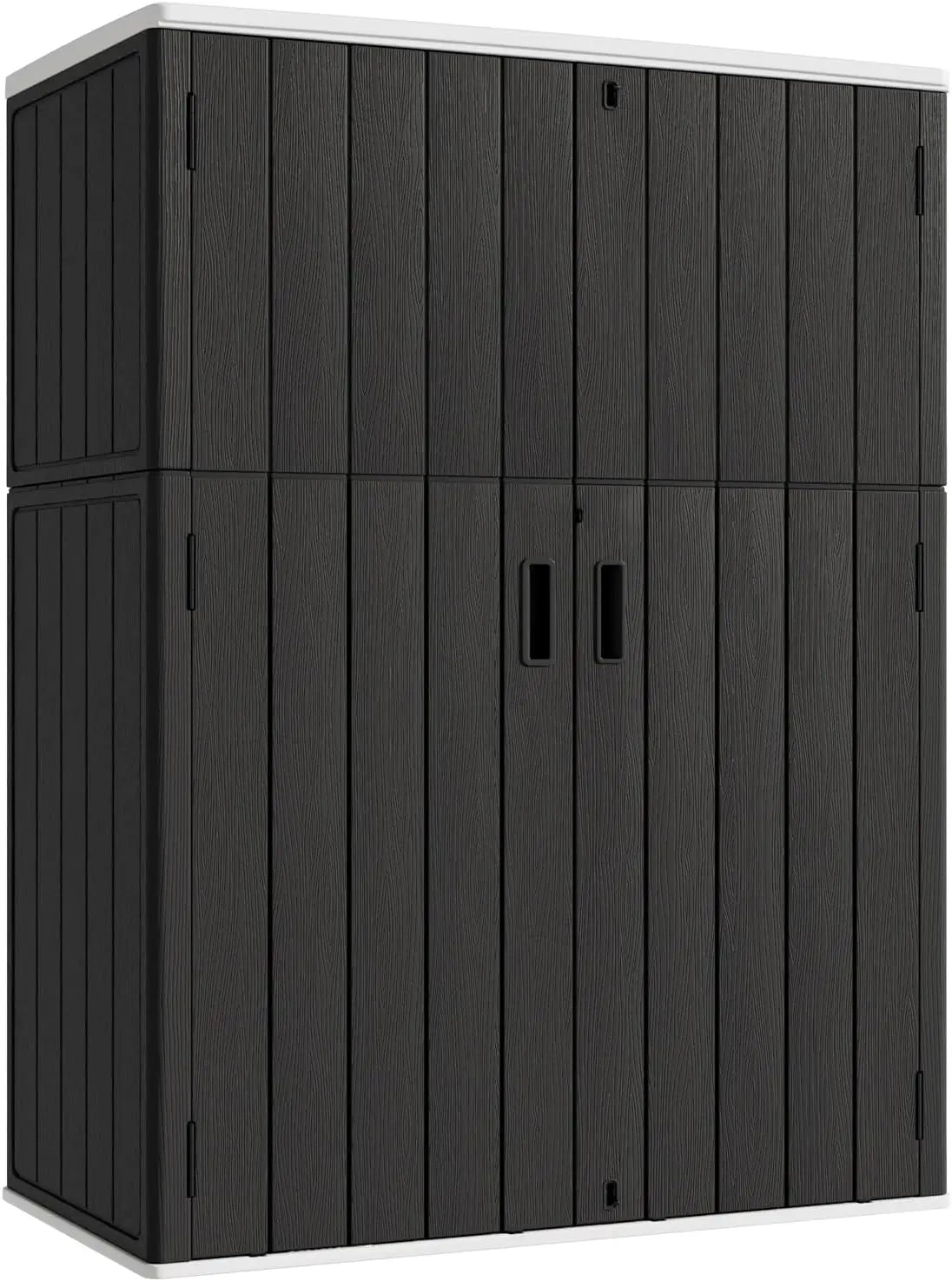 Outdoor Vertical Storage Shed,57 Cu.ft  Resin Sheds & Outdoor Storage