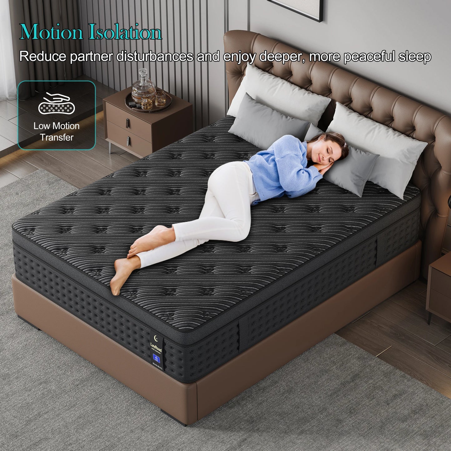 12/14Inch Memory Foam Spring Mattress Single/Double/Queen/King Sizes Boxed Mattress Medium Firmness