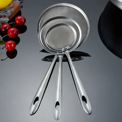3 Pcs Oil Skimmer & Strainer with Heat Resistant Handle, Dishwasher Safe