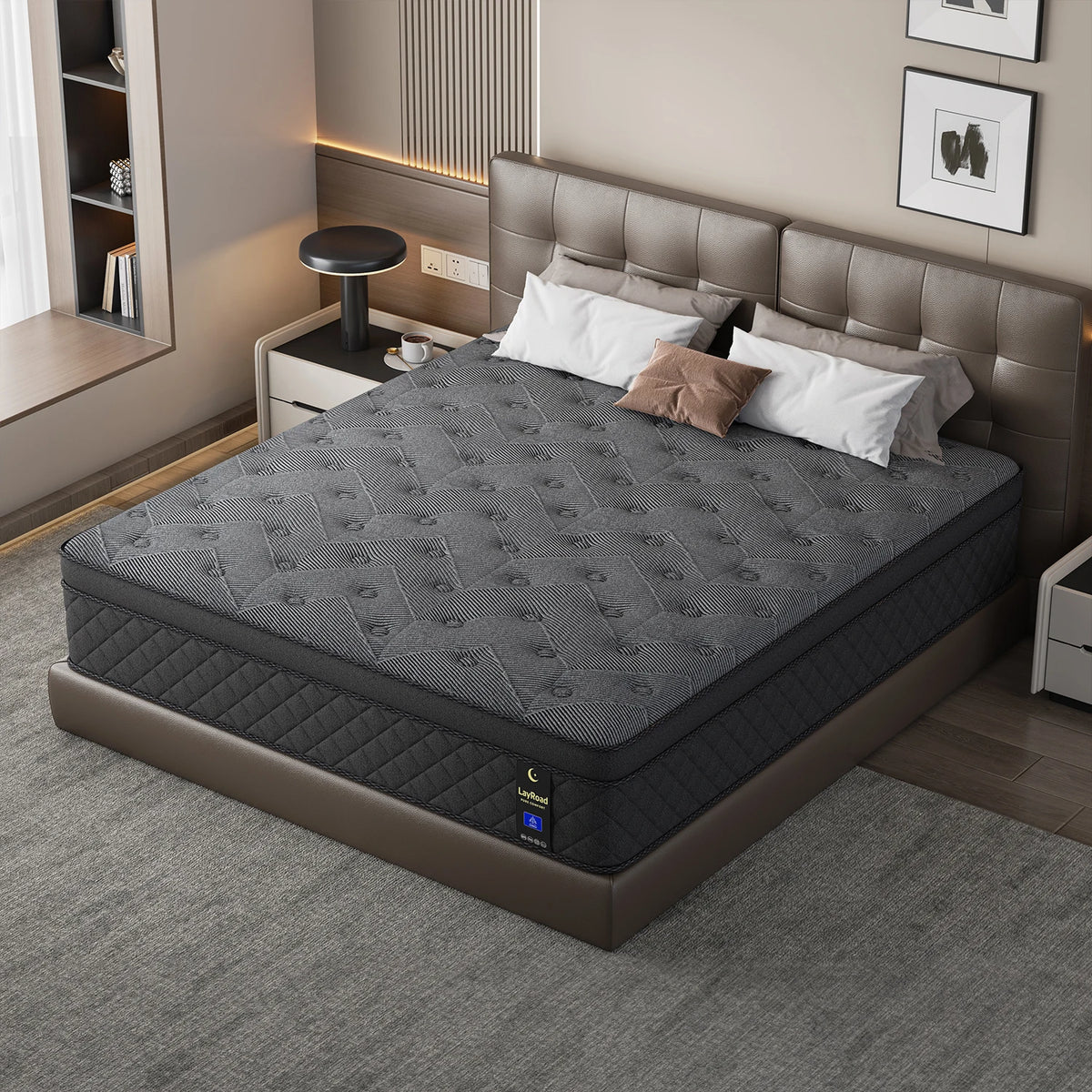 12-14inch Full-Size Memory Foam Mattress Available in Single, Twin, Queen, and King Sizes Boxed Mattress Medium Firmness