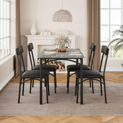 Modern 5 Piece Dining Room Table Set for Apartment,Home, Studio