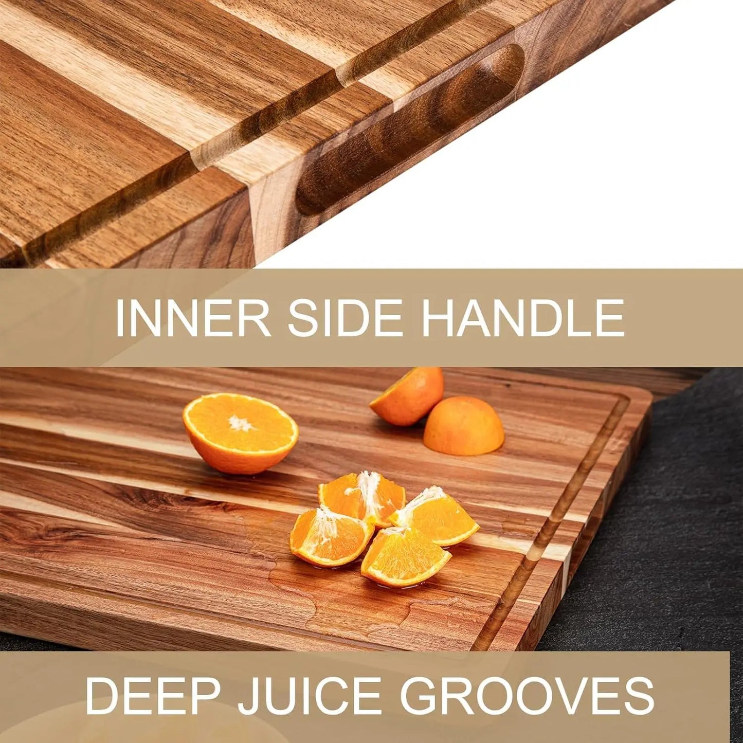 Extra Large Wood Cutting Board with Juice Groove