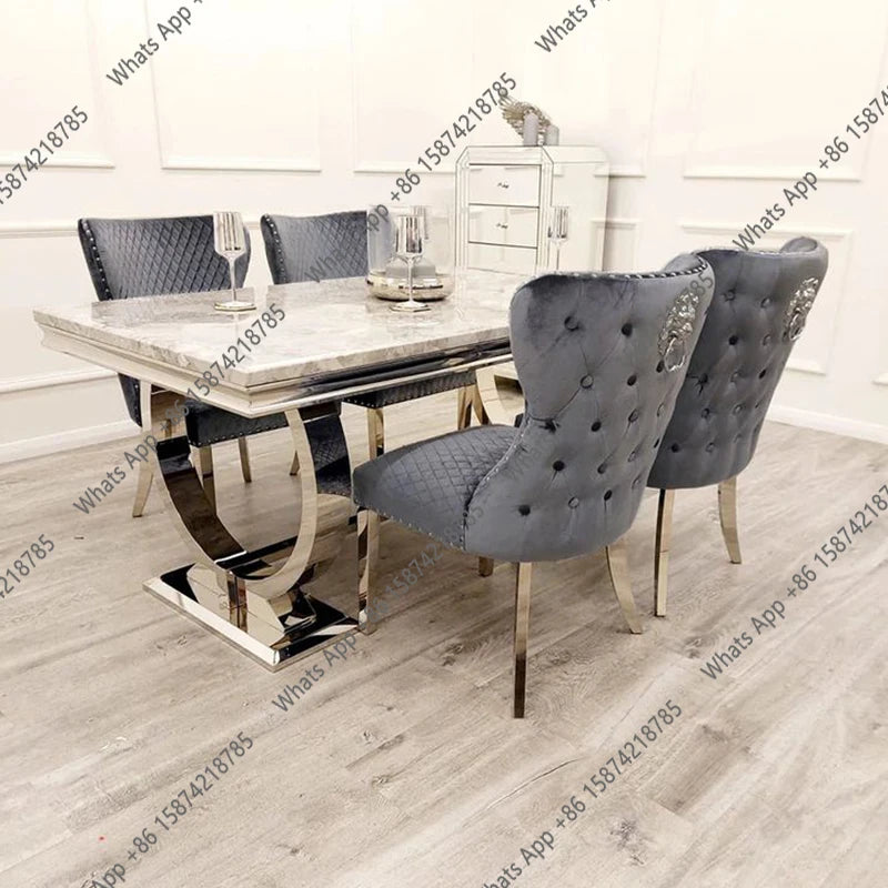 High Luxury  Dining Set With 4 Chairs  Dining Table