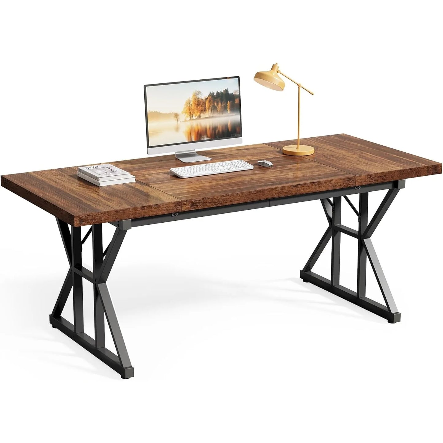 Executive Office Desk or  Large Farmhouse Writing Table for theh Office or Home
