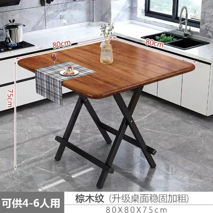 Installation-free folding table