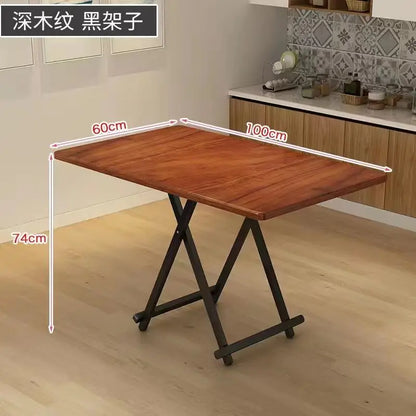 Installation-free folding table