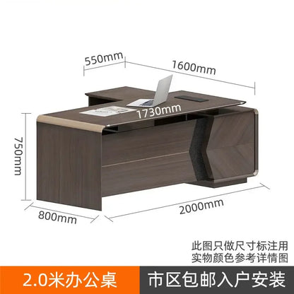 In Stock Standing Office Desk Executive Boss Minimalist High Quality Office Desk Modern European Escritorio Oficina Furniture