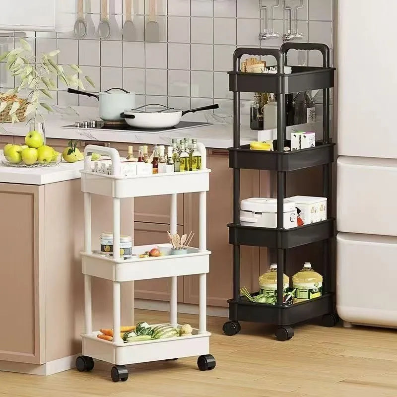 Floor-standing Multi-layer Storage Rack, for Snacks, Fruits and Vegetables
