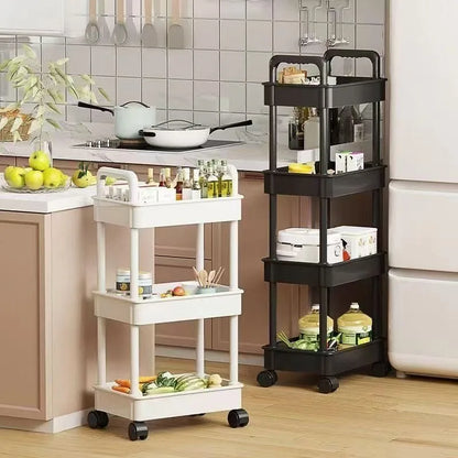 Floor-standing Multi-layer Storage Rack, for Snacks, Fruits and Vegetables