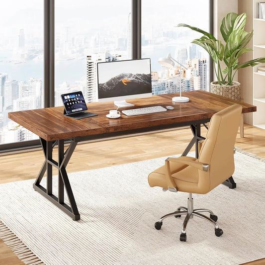 Executive Office Desk or  Large Farmhouse Writing Table for theh Office or Home