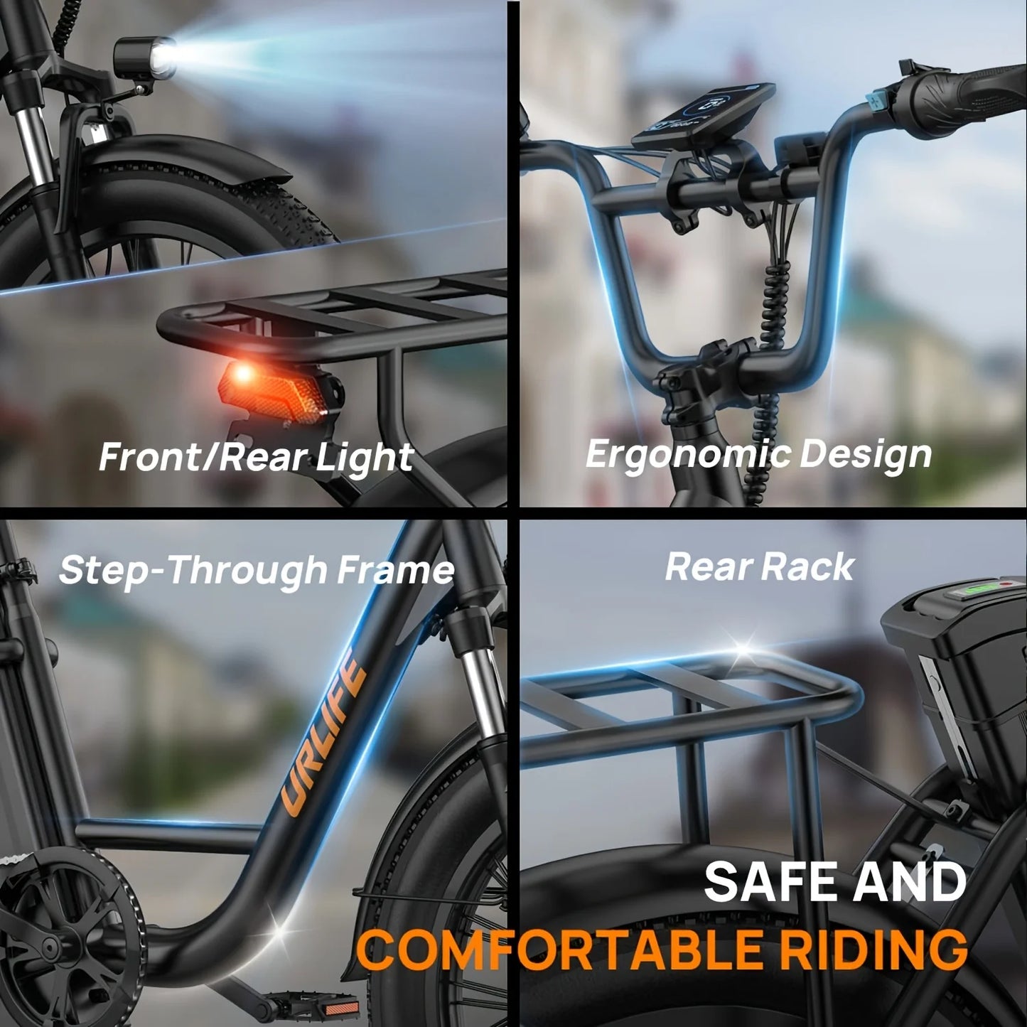 E20 Electric Bike  20''X3" Fat Tire, 7-Speed E-Bike with Dual Disc Brake