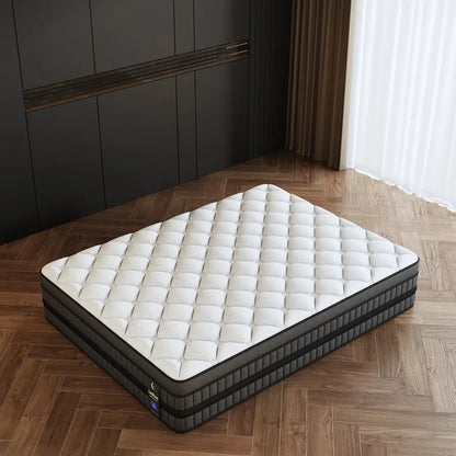 Full-Size Hybrid Mattress 12/14-Inch Medium Firm Gel Memory Foam with Pocketed Springs