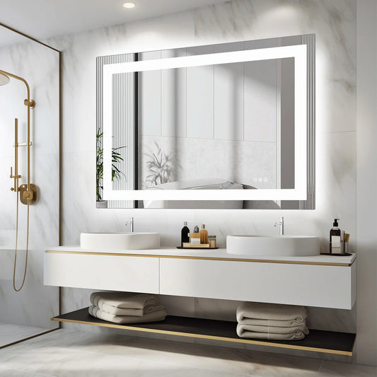 36"x 24"LED Bathroom Vanity Mirror  with Front Light and Backlit or  Living Room