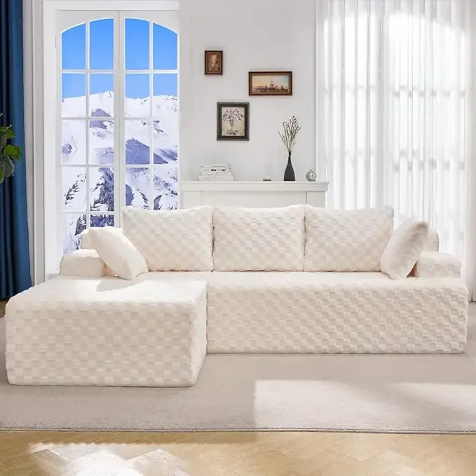 L-Shape Memory Foam  Living Room Furniture Set
