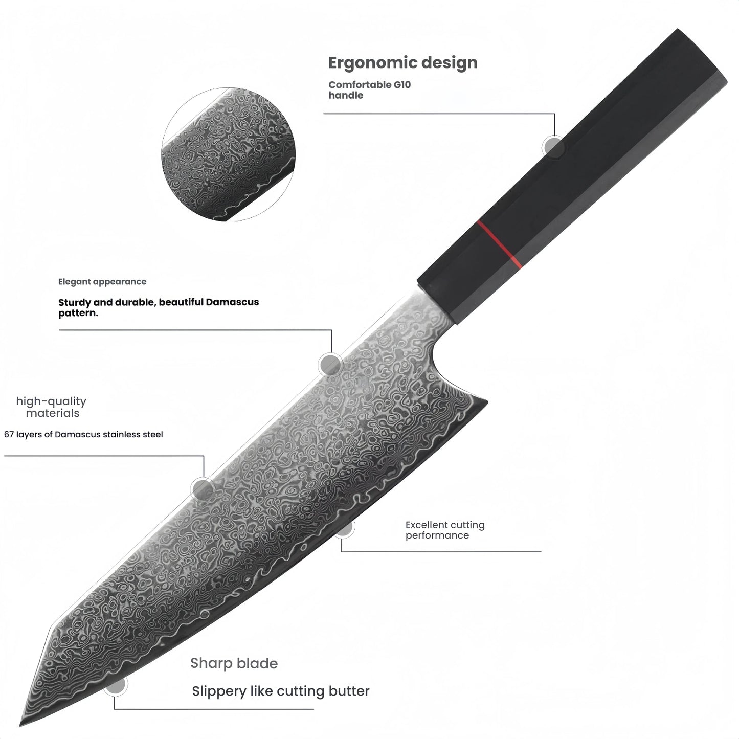 8 Inch Kitchen  Chef Knife