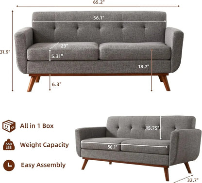Mid Century Modern Love Seat