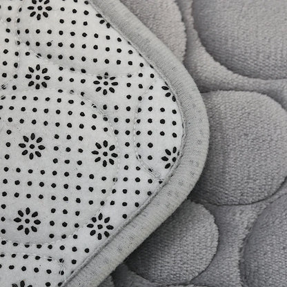 Comfortable and Soft, Three-piece Set  of Solid Color  Bathroom Non-slip Floor Mat Stone Pattern,