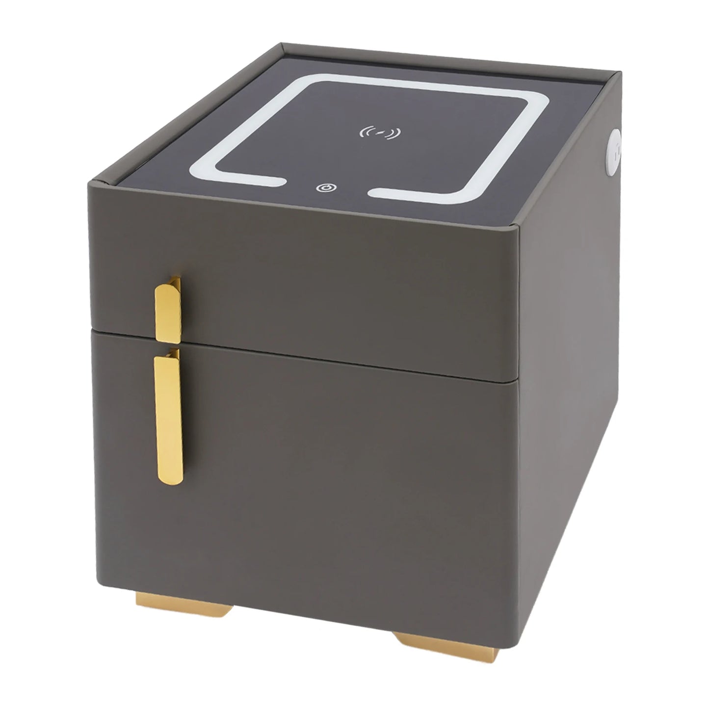 Smart Nightstand w/ Drawer & Safe Wireless Charging Nightstand