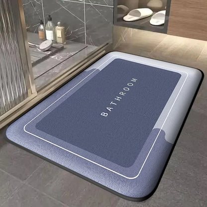 Absorbent quick-drying non-slip bathroom mat